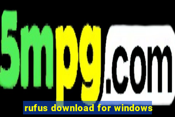 rufus download for windows