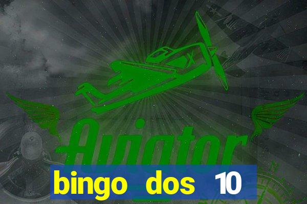 bingo dos 10 mandamentos da lei de deus